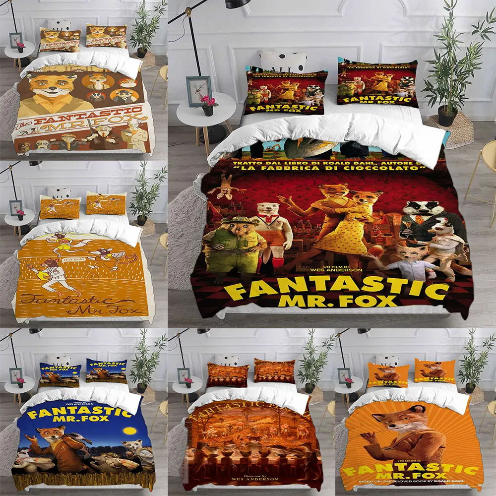 

Fantastic Mr. Fox (2009) Bedding Sets Bed Cover Comforter Duvet Cover Pillow Case 2-3 Pieces Sets Teenagers Children's Gifts