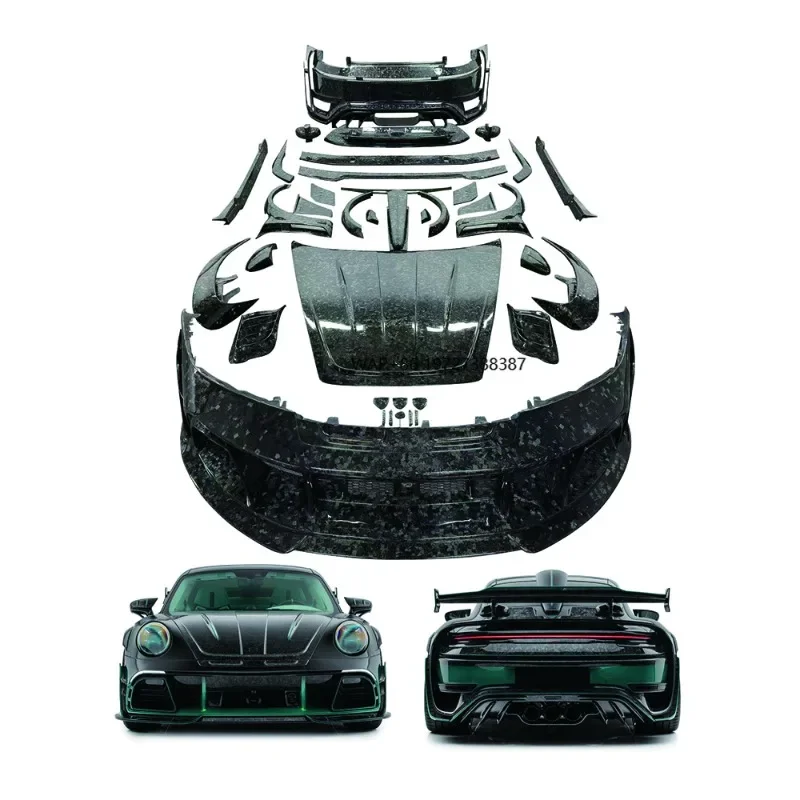MSY Style Carbon Fiber Body Kit for 992 Turbo New 992 Turbo Upgrades Including Front Lip Diffuser Spoiler Hood