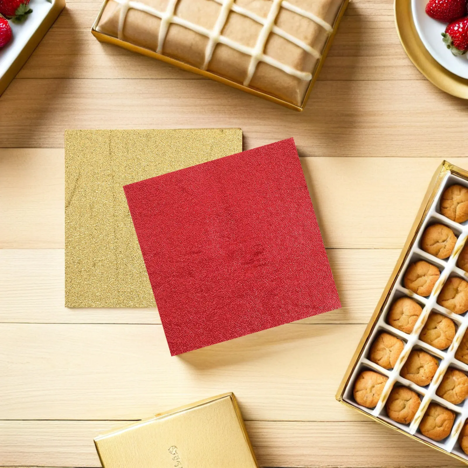 500Pcs 10x10cm Small Aluminum Foil Sheets Chocolate Wrapping Paper Candy Foil Wrapper Moisture Resistant Party Sweets view 6