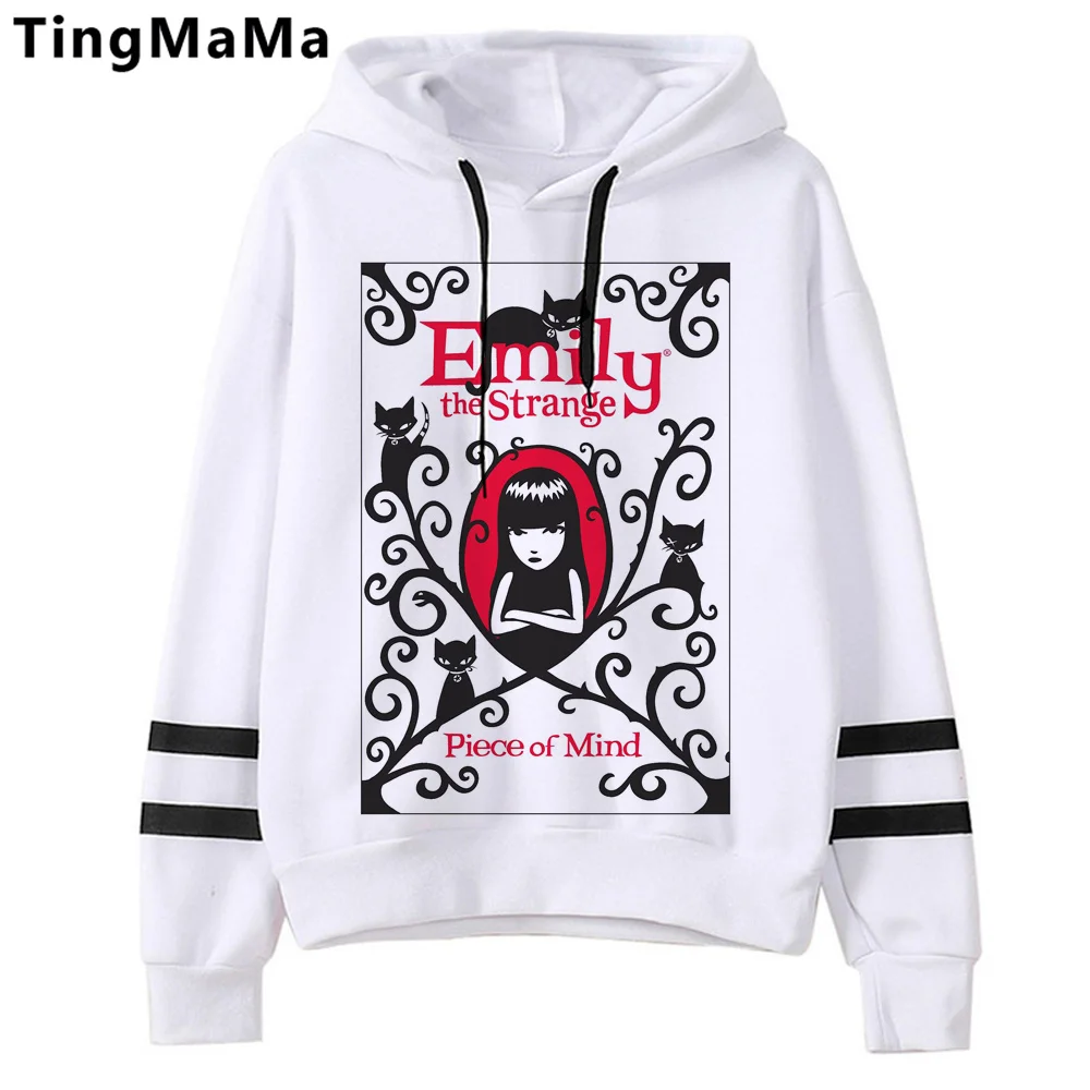 emily the strange hoodies men aesthetic streetwear clothes clothing man 90s Hood