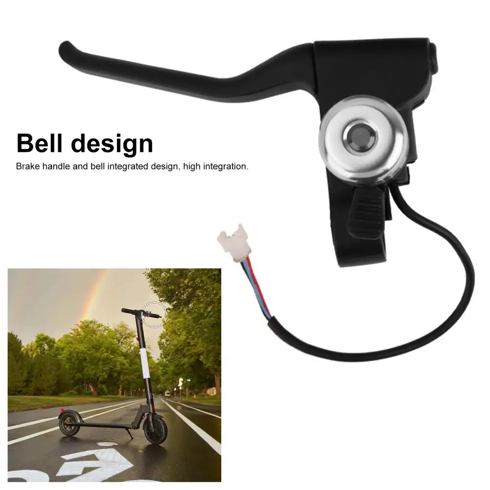 

Electric Scooter Metal Left Brake Lever Handle Replacement with Bell Accurate Control Easy to Install Left Brake Lever for GOTRA