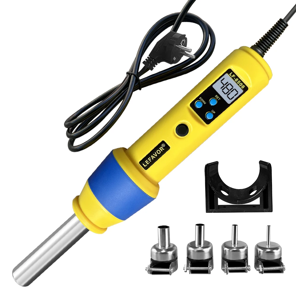 LCD Digital Heat Hot Air Gun Desoldering Soldering Station 110V 220V Temperature Adjustable IC SMD BGA 8018LCD8508