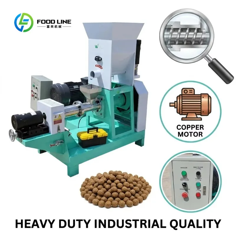 Customized 100-150kg/h Floating Fish Feed Extruder Machine for Shrimp Pet Food Pellet Aquaculture Farm Use