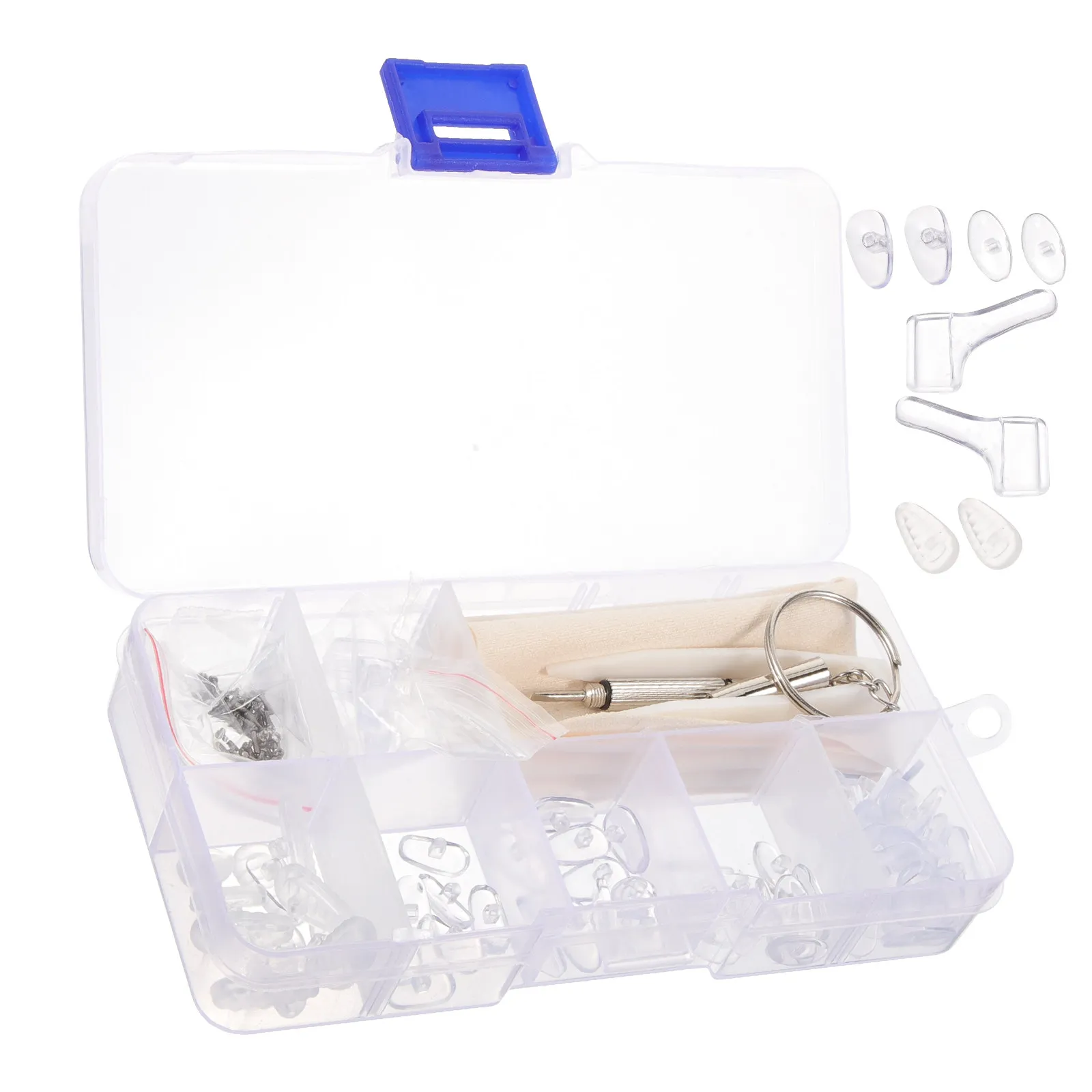 

Набор силиконовых накладок для носа (маленький размер) для ремонта очков, противоскользящие, комфортные, не оставляющие следов, для оправ очков, красные