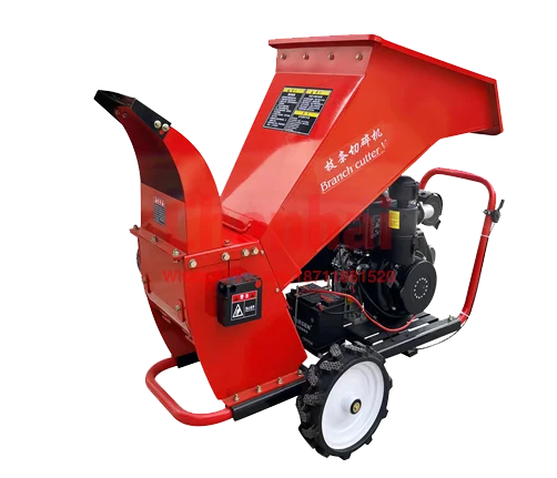 Easy Wood Chipper shredder Industrial gas engine feed processing machines  Petrol Engine Mobile Small Wood Chipper shredder