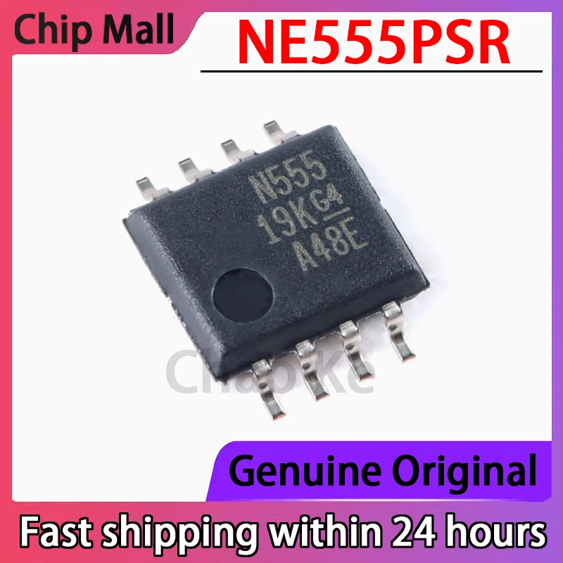 

10 шт. оригинальный NE555PSR шелковая ширма N555 патч SOIC-8 одиночный прецизионный чип таймера