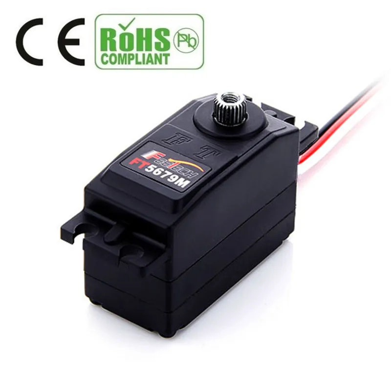Servo digitale con ingranaggi in metallo a basso profilo da 12 kg per corpo corto per auto RC 1:10 1:12 Robot da deriva Arduinos
