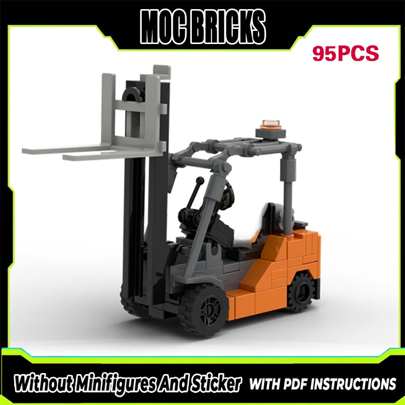 

Конструктор City Car Model MOC: Средний Промышленный Вилочный Погрузчик, Модульная Технология, Подарки, Набор для Сборки, Детские Игрушки