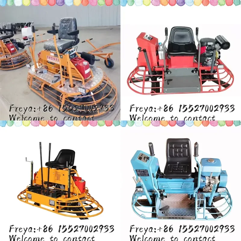 700mm High Power Ride-on Trowel Machine Construction Tools Power Source Concrete Power Trowel High Performance