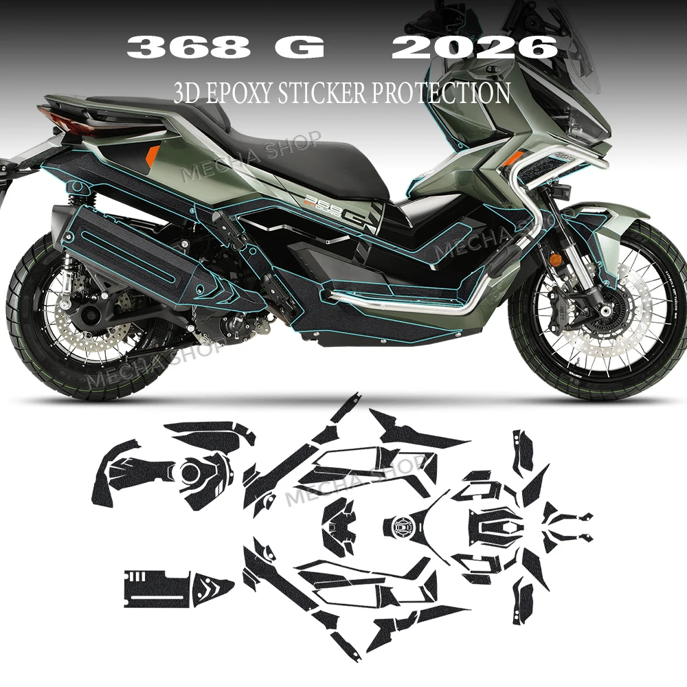 

EVA Anti-Slip Sticker Matte Decal Kit Body Protection For Zontes 368 G 2026
