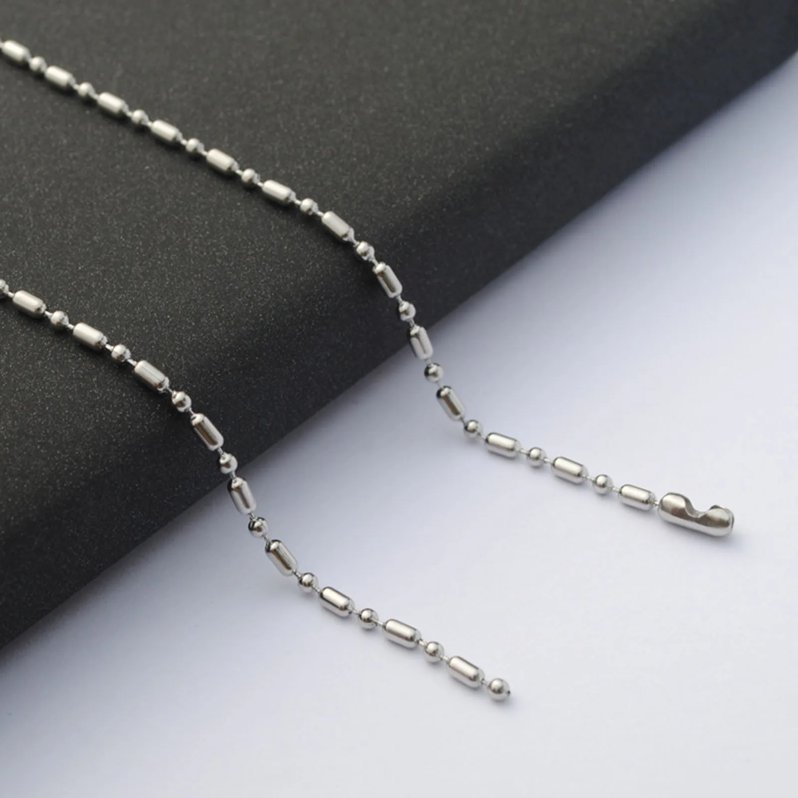 Thickness 2mm-4mm 304 Stainless Steel Link Chain Necklace Silver Color Link Classic Curb Chain for Men Women Jewelry Findings
