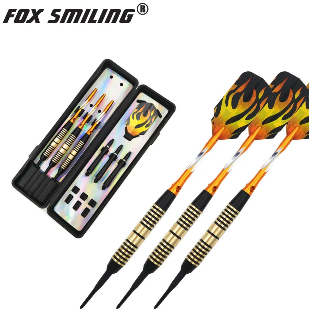 Fox Smiling 3PCS 18g Electronic Soft Darts With Brass Barrel