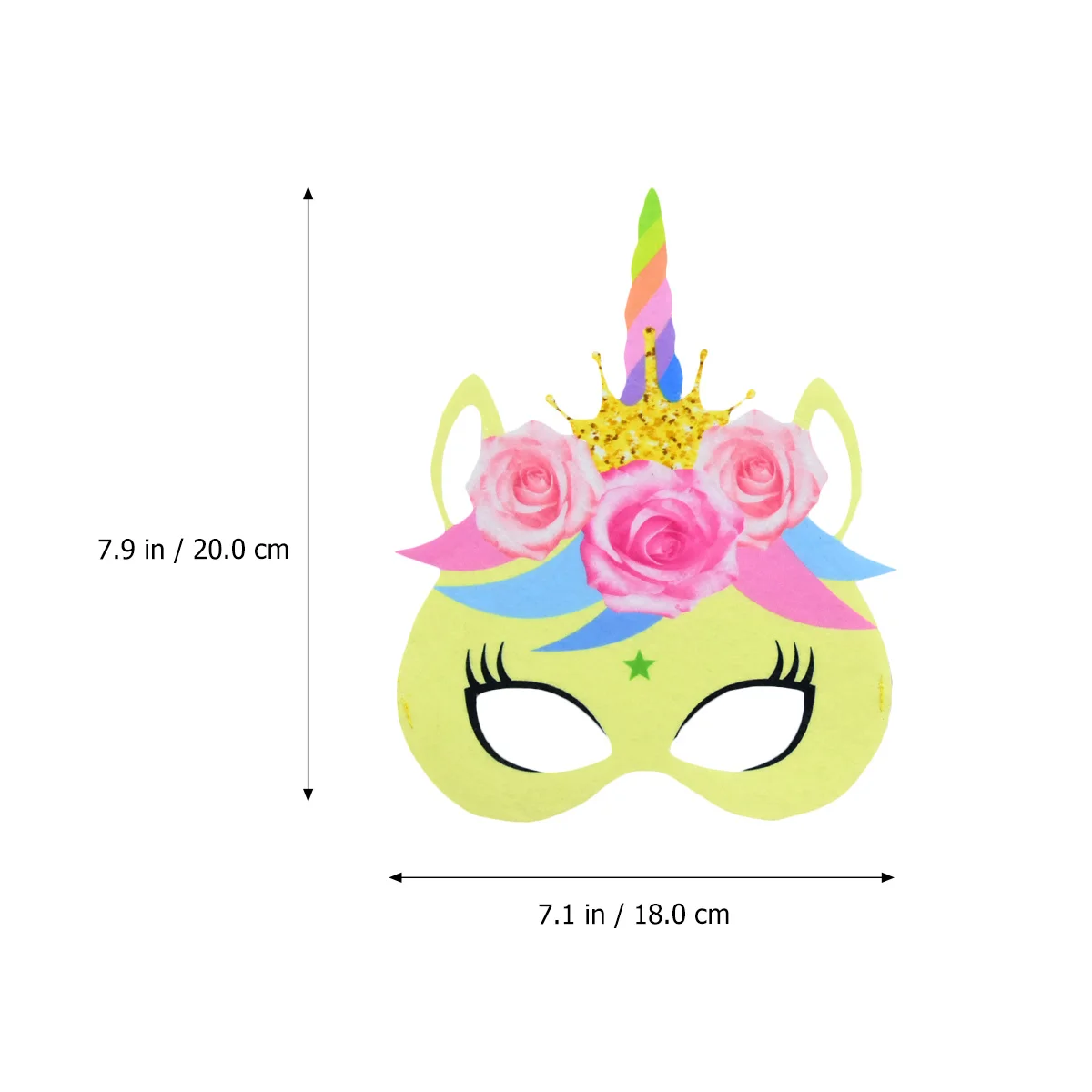 

Kids Unicorn Mask Premium Paper Comfortable for Birthday Masquerade Costume Parties Cosplay Performance Accessories