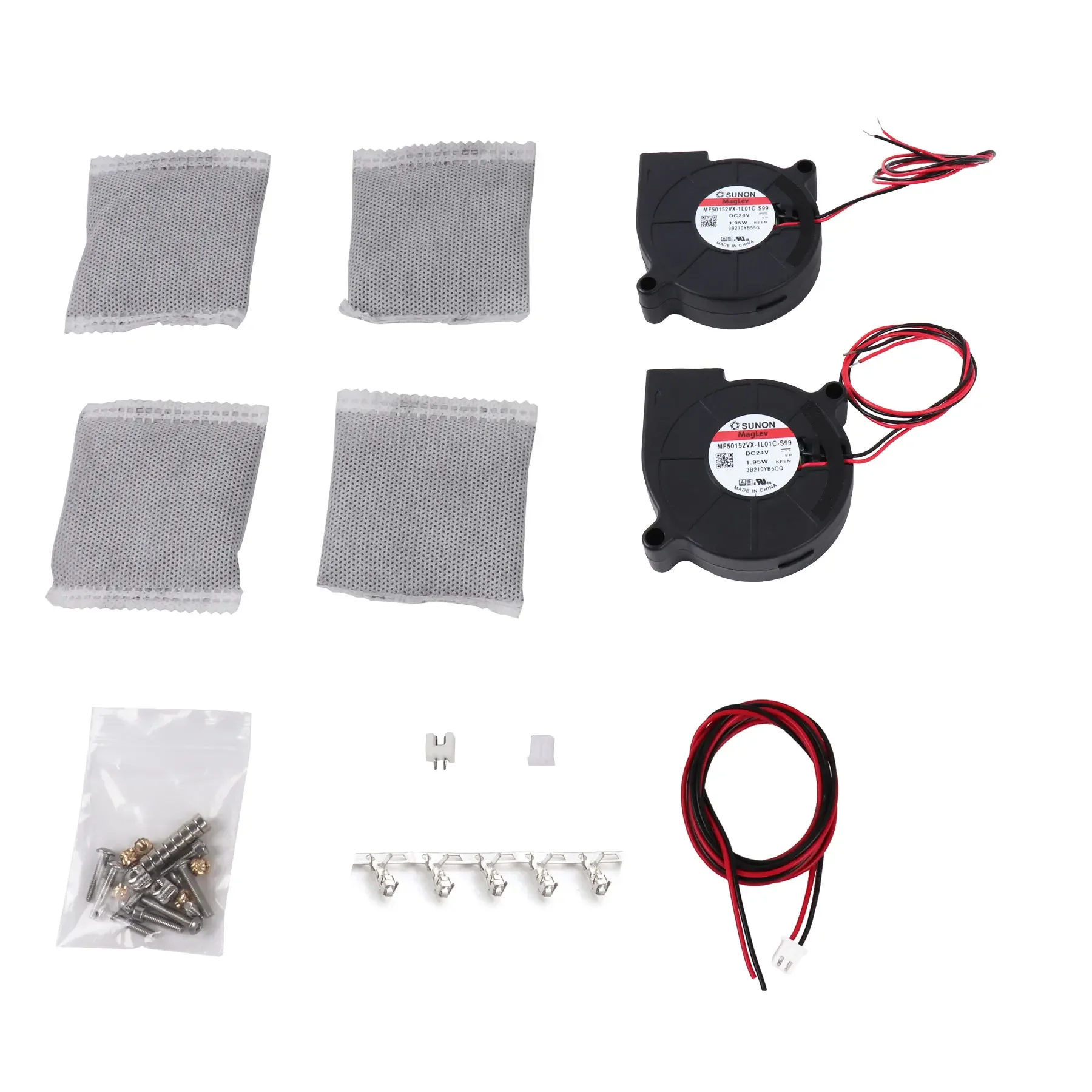 Blurolls Nevermore Micro V5 Duo Activated Carbon Filter Full kit Esun ABS+ Printed Parts for Voron 2.4 Trident V0.1 3d printer