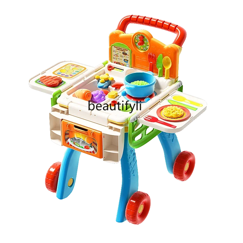 

Baby mini kitchenette shopping cart boys and girls play house toys children's supermarket trolley gifts