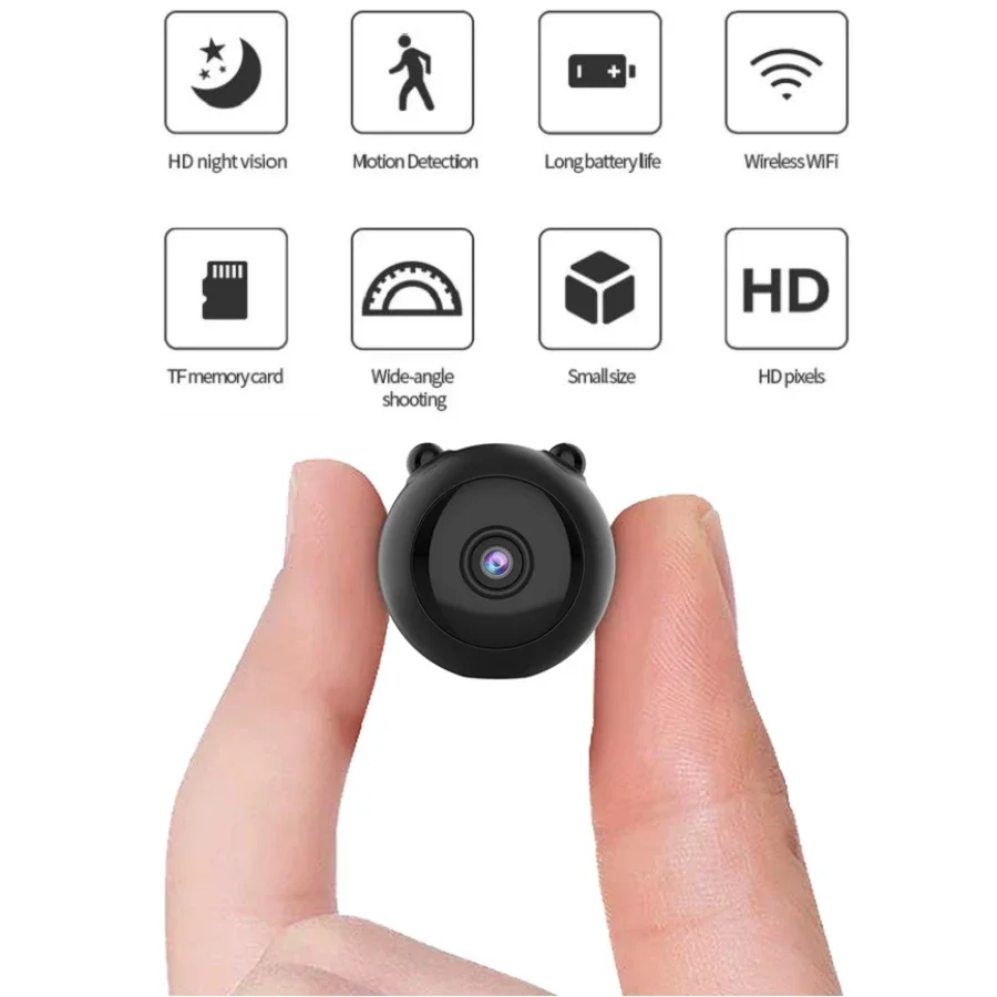 Mini Camera HD Sensor Night Vision Camcorder Wireless Wifi Home Office Baby Monitor Car DVR Dash Cam Pet Security Surveillance