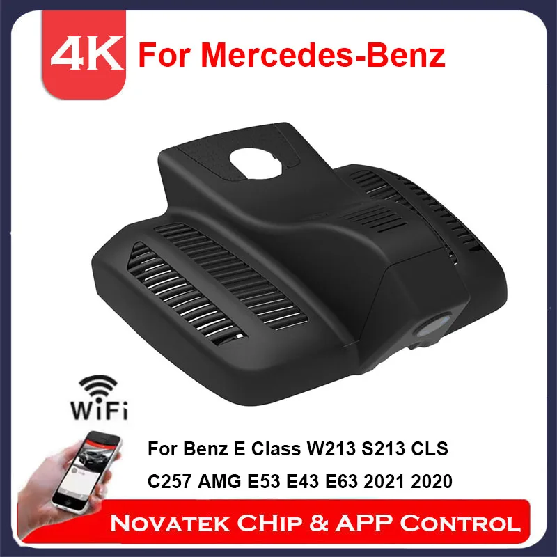 

4K Plug and Play Wifi DVR Dashcam for Mercedes Benz E Class W213 S213 CLS C257 AMG E53 E43 E63 2021 Front and Rear Dual Camera