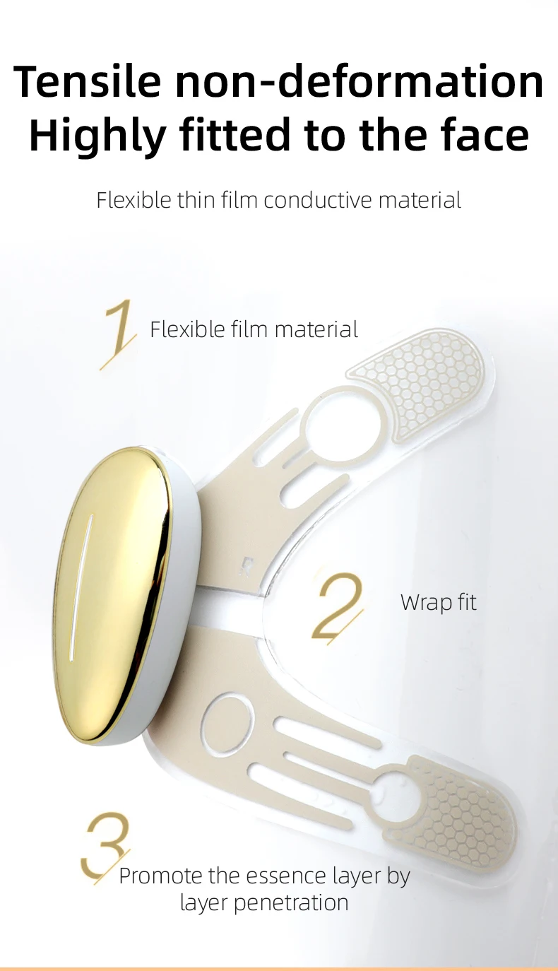 Nieuw thuisgebruik Schoonheidsverzorgingsapparaat Aanscherping Microstroom Oogmassageapparaat Rimpel Removar