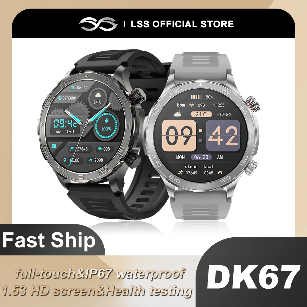 

New Smart Watch Men Bluetooth Calling Smartwatch Full Touch Screen Phone Call Heart Rate GPS NFC Outdoot Sport Watch