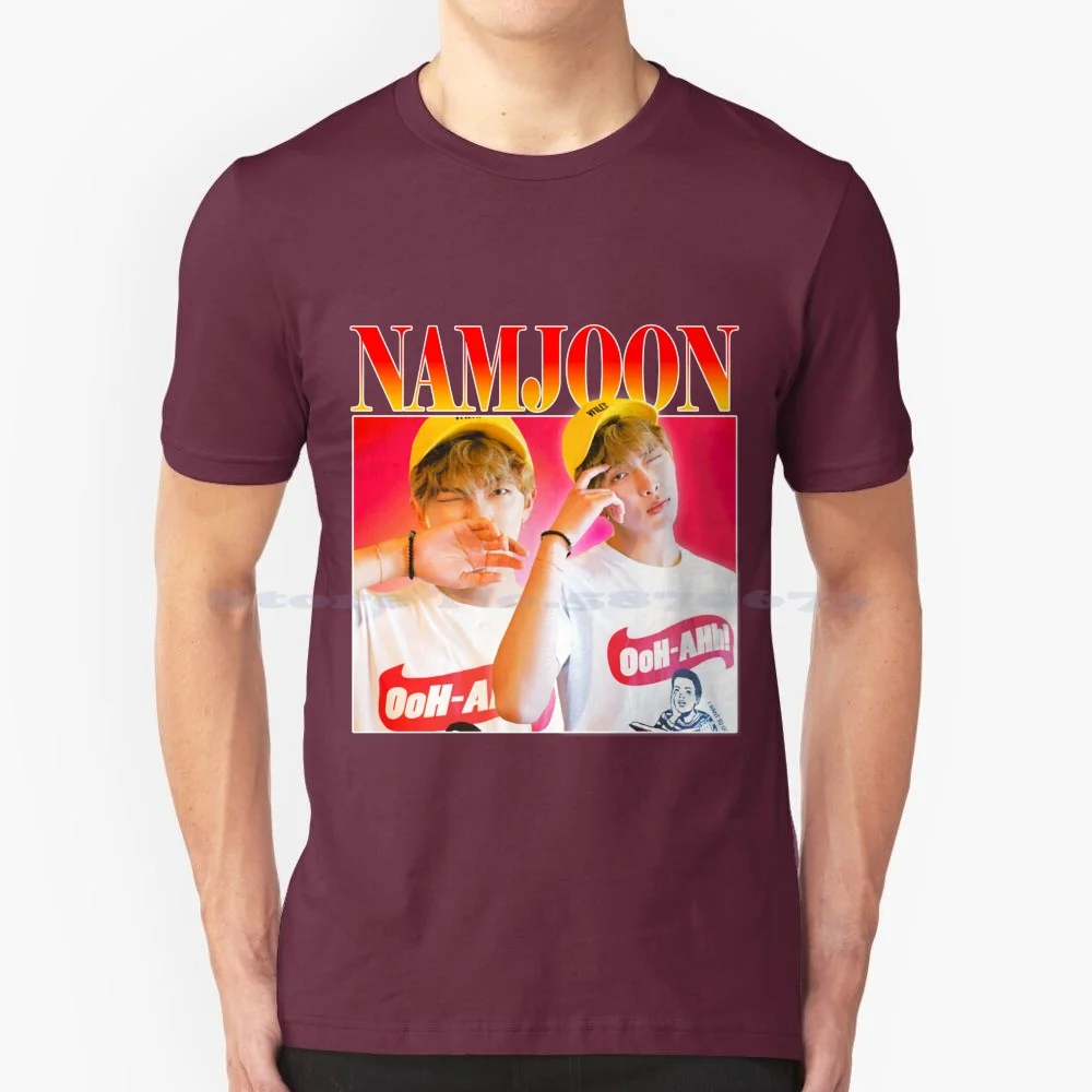 Namjoon Rm T Shirt 100% Cotton Tee Kim Namjoon Rm Boys Homage Band