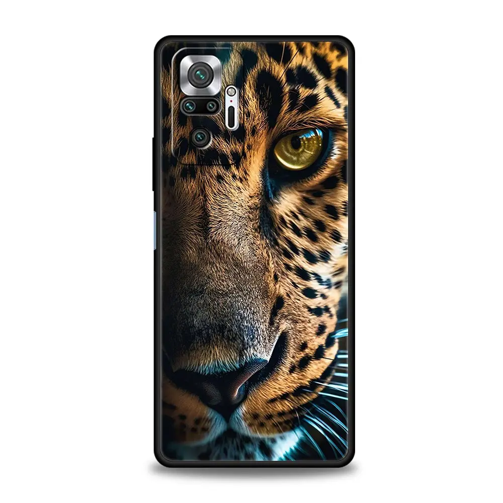 Phone Case For Xiaomi Redmi Note 14 13 12 5G 11 10 Pro Plus 4G 9S 9 14C 13C 12C 10C 9C 9A Soft TPU Cover Lion Alpha Male Cub