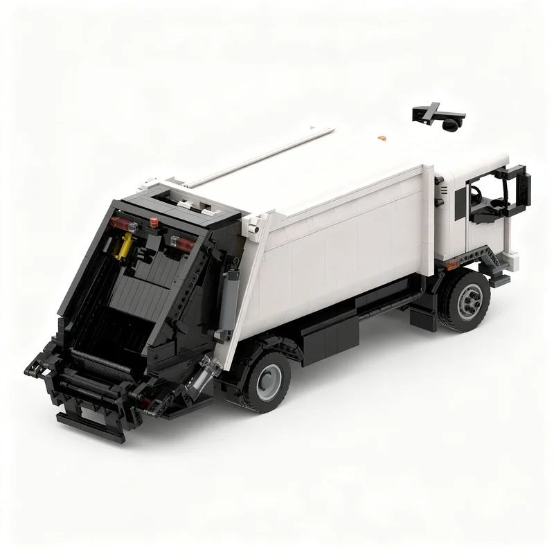 3150pcs MOC Rear Loader Garbage Truck Technical Model Building Blocks Construction Toys Christmas Gift Creative Display Art