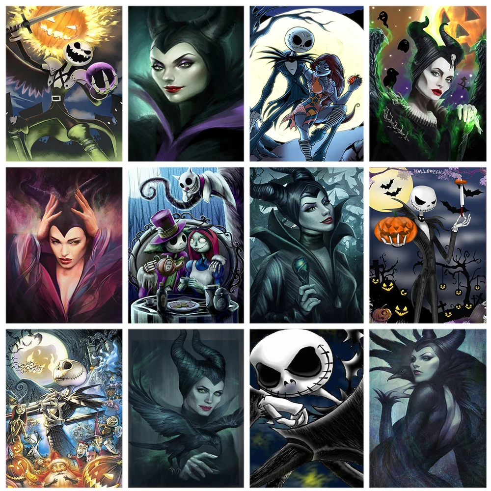 

Disney мультфильм Демон ведьма Холст Картина плакаты и принты настенные картины для гостиной домашний декор