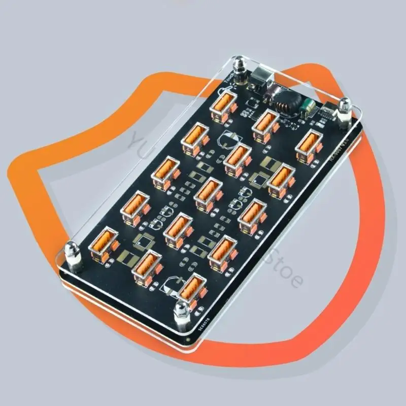 96BA DIY Display Light Power Board USB Adapter with 15 USB Ports and Touch Switches