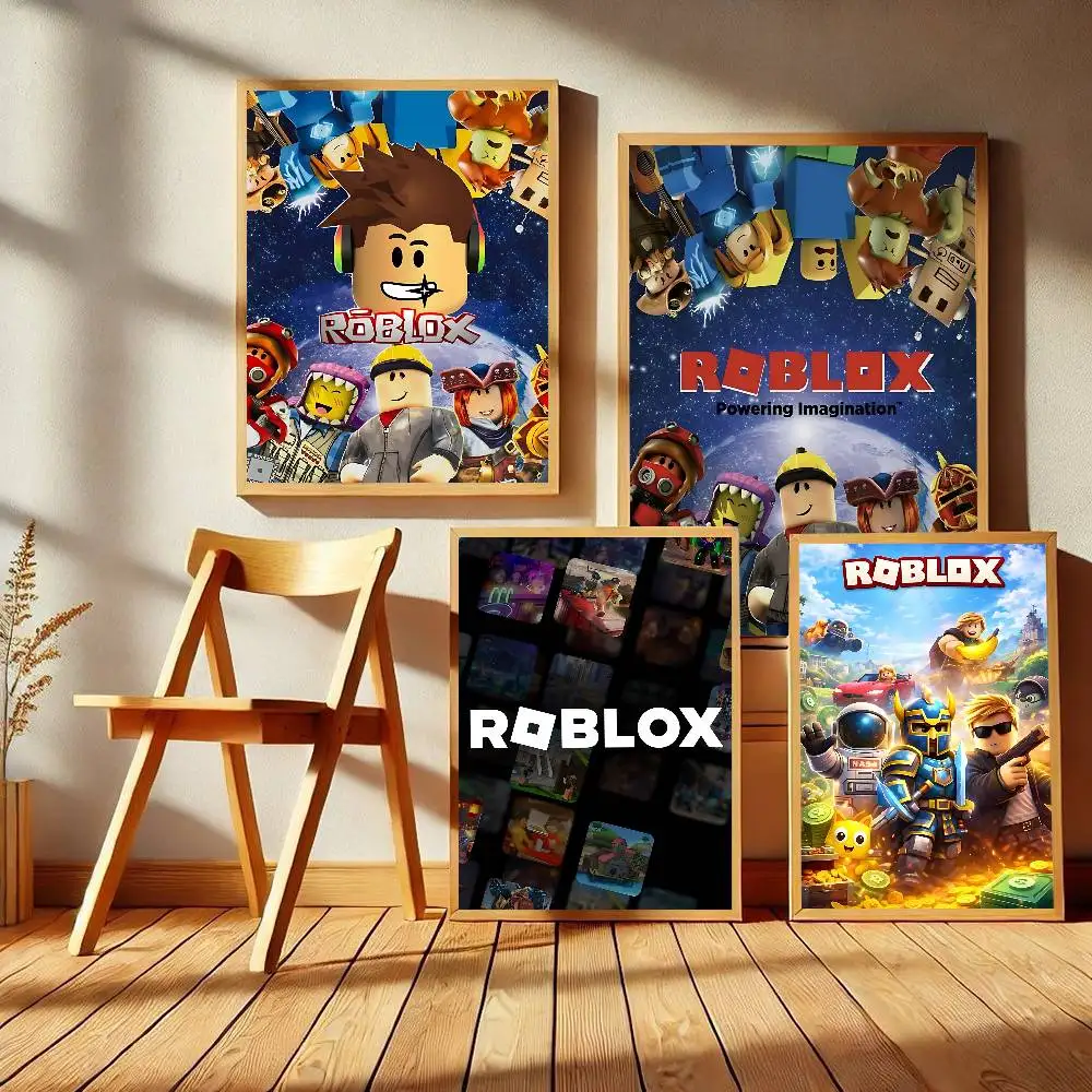 Affiches vintage classiques de la communauté Game R-Roblox, décoration vintage pour la maison, le bar, le café, décoration nordique pour la maison