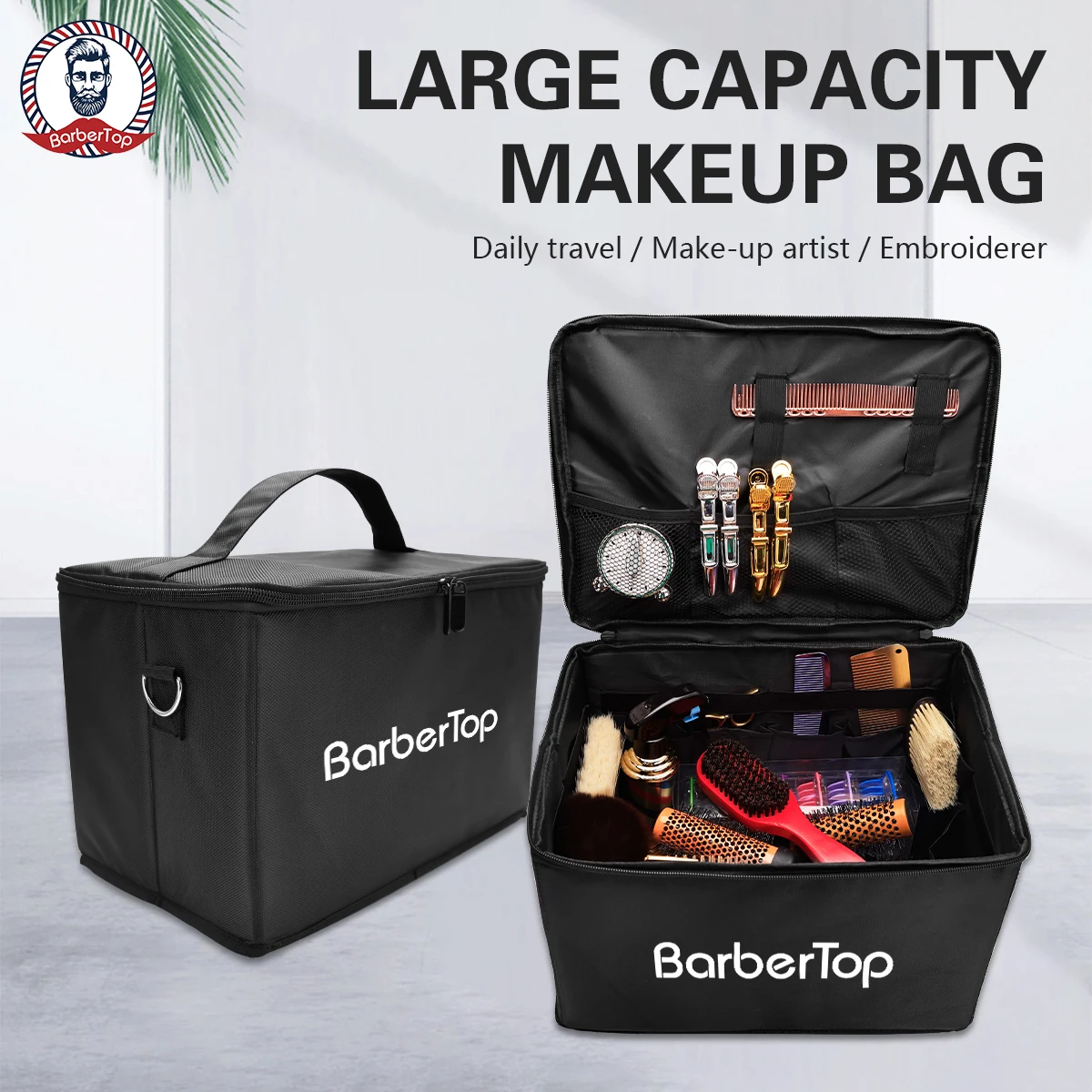 

Сумка для хранения большой емкости, подходящая для салона, инструмент для укладки волос, многофункциональная портативная складная сумка для хранения ﻿