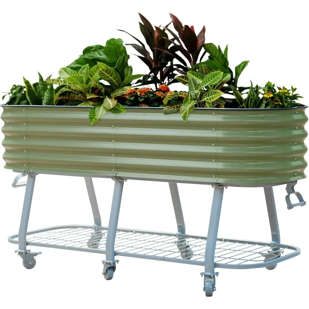 

Vego garden 2 x 6 ft Raised Garden Bed with Legs and Wicking Cell System - Perfect for Gardening Vegetables, Herbs, and Flowers