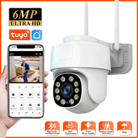 Tuya 6MP HD Wifi PTZ Cam Color Night Vision Function AI Auto Tracking Security Protection IP Cam CCTV Outdoor Surveillance Cam