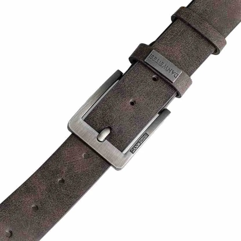 Herren-Gürtel mit Vintage-Dornschließe aus Legierung, lässiger Business-Gürtel aus schlichtem PU-Leder, modischer und vielseitiger Gürtel für junge und mittelalte Männer. – Detail 10