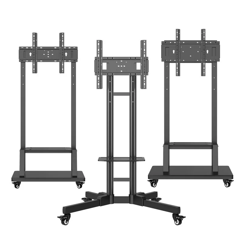 

Horizontal and vertical screen TV mobile bracket, rotating and lifting
