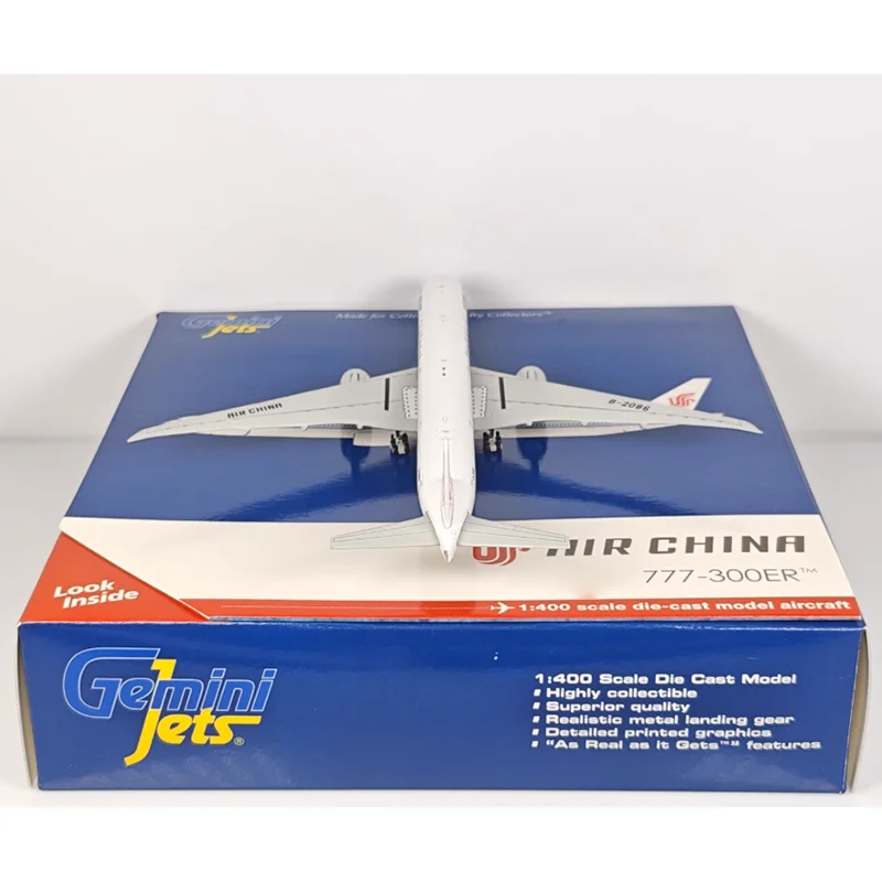 GeminiJets 1/400 مقياس الهواء الصين B777-300ER B-2086 دييكاست سبيكة طائرة نموذجية تحصيل زخرفة الزخرفية