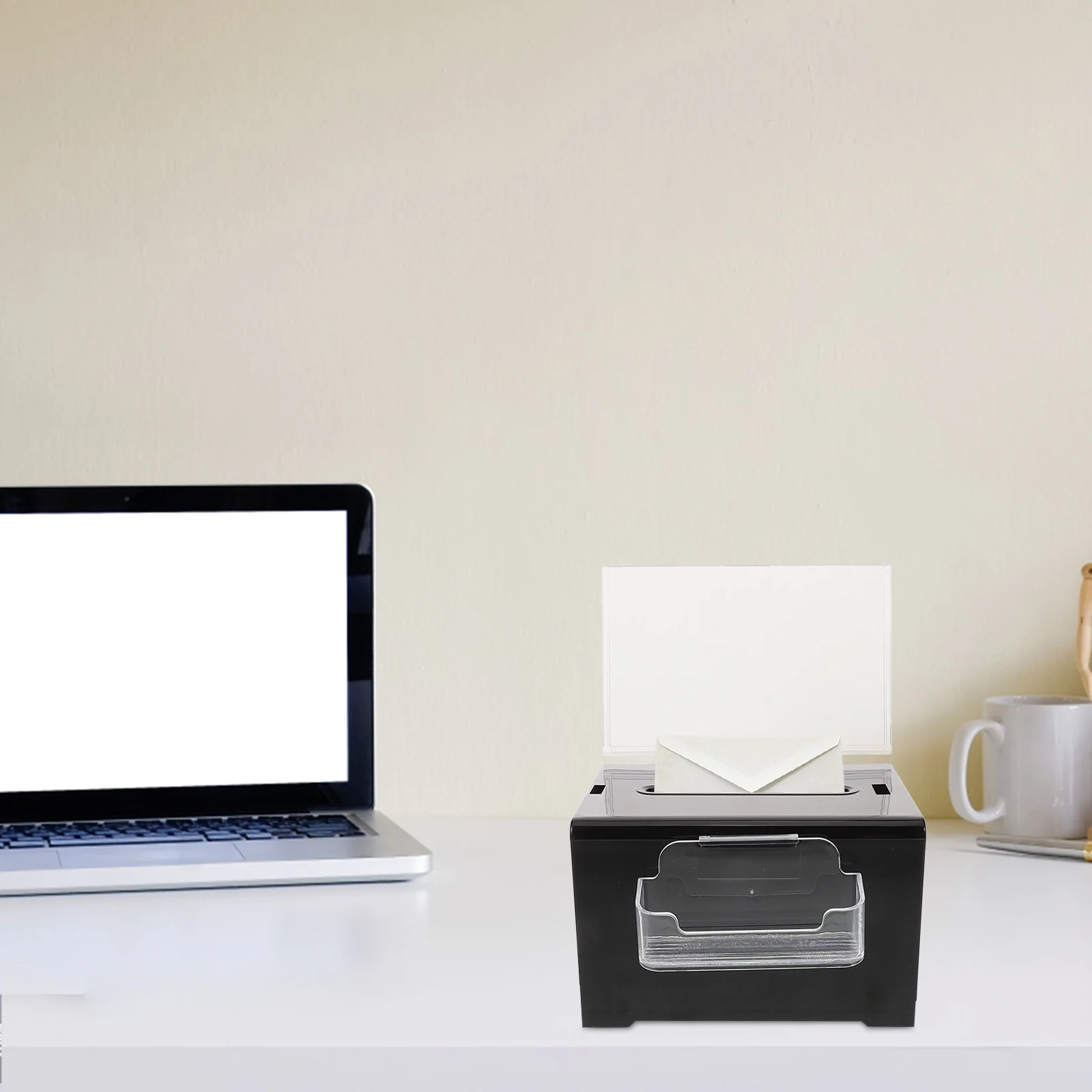 صندوق التصويت من الأكريليك، حقيبة تخزين التذاكر الشفافة القابلة للقفل لعلامة تبرع تبرع الأموال