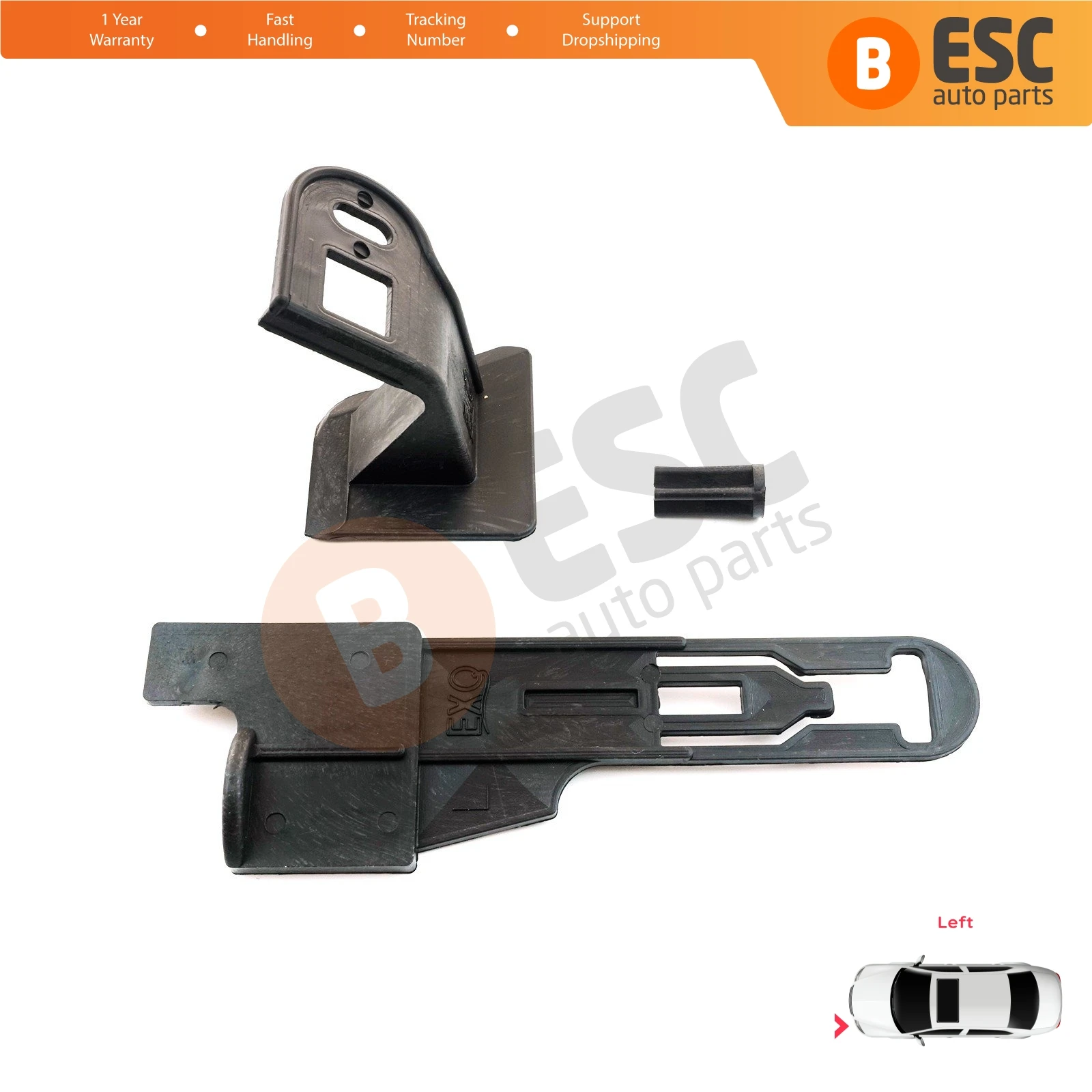 Kit de reparo da carcaça do farol para Renault Fluence, suporte do farol esquerdo, clipes do separador do suporte, L3, L30, 260607771R, EHL16, 2009-2020