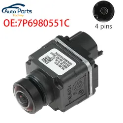 New Car Rear View Backup Camera Reverse Parking Assist Camera For Audi A6 A8 C7 Q7 A7 Tuareg 7P6980551C