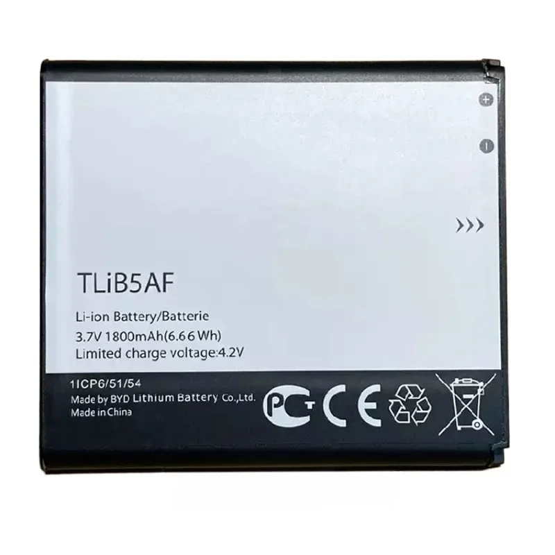 TLiB5AF 3.7V 1800mAh for Alcatel S710, J610, OT-997D, 5036/D, 5037/D Replacement Mobile Phone Battery Panel Battery