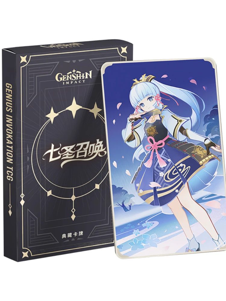 Anime game Genshin Impact Genius Invocation TCG card peripheral collection character cards children\'s toys birthday gift cards