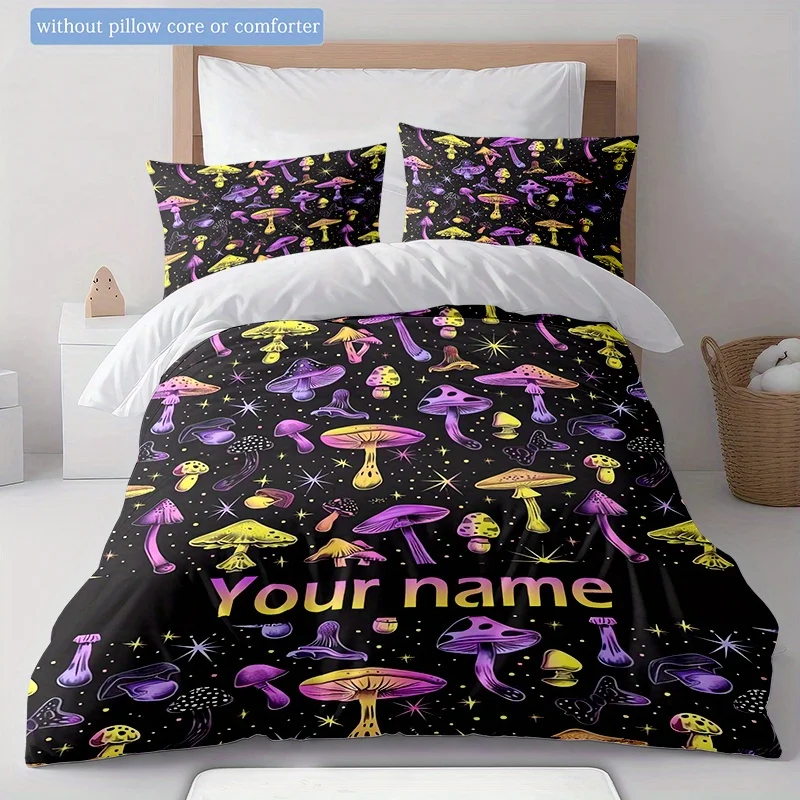 customized name Bedding Set 3D Print Polyester Duvet Cover Single Twin Queen King Size for Home Decoration Birthday Gift