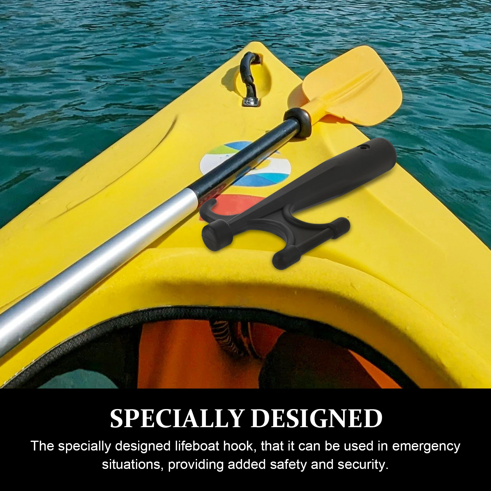

Multifunctional Boat Hook Durable Nylon Lifeboat Hook Dual Head Design Replacement For Docking Kayak Pole Attachment