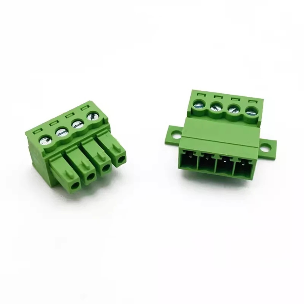 1 conjunto de encaixe sem solda tipo 15edg 3.81mm bloco terminal de parafuso conector pcb plug-in tipo 15edgRKC 3.81 bloco terminal verde