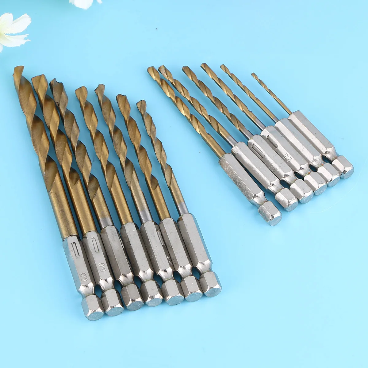 13pcs Drill Bit Set 1.5-6.5Mm Titanium Coated Hss Hex Shank For Cordless Screwdriver Machining Drill Hard Material - Image 4