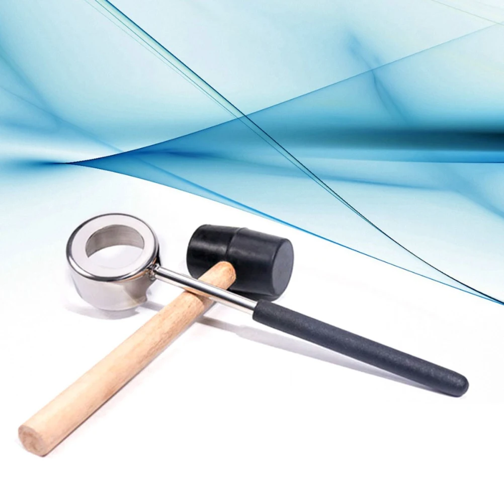 

Coconut Opener Easy Opening Tool Air Enjoy Fresh Water Tools Bamboo with Mallet Set