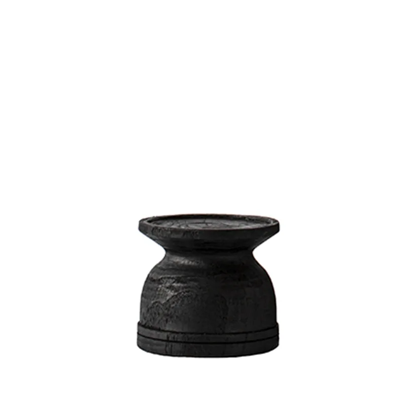 

Wabi-sabi style new Chinese candle candle holder, retro decoration, homestay model room, entrance restaurant