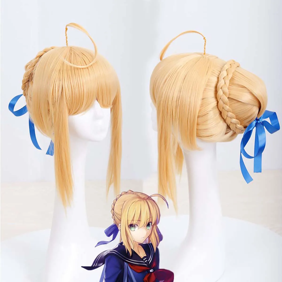 

Женский парик для косплея Altria Pendragon Saber из игры Fate Stay Night