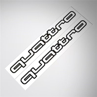 Car Sticker Body Trunk QUATTRO Decoration Decal Auto Accessories For Audi Sline A1 A2 A3 A4 A5 A6 A7 A8 8P B6 B7 B8 Q3 Q5 Q7