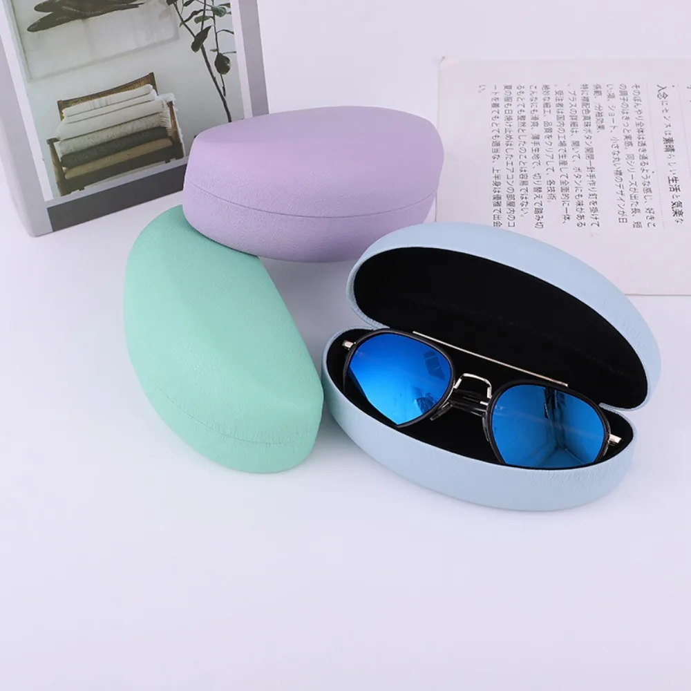 Fashion Leather Men and Women Iron Box Sunglasses Case Glasses Case Sunglasses Box view 4