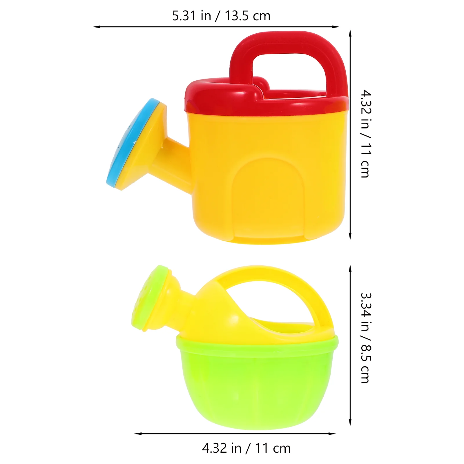 4 Pcs Children's Preschool Education Beach Toy Watering Bottle Kids Small Cans for Children’s Toys Childrens Plastic Plant